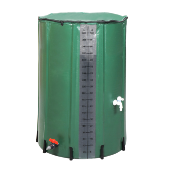 【替换45661517】100gal  绿色  带刻度  PVC  集雨桶