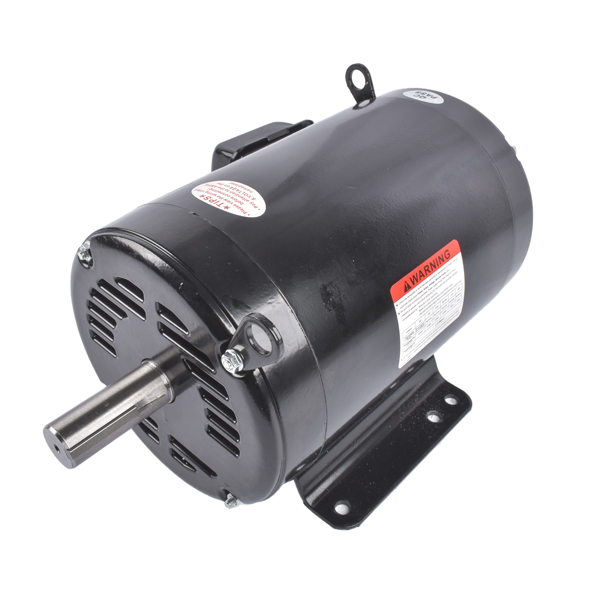 空气压缩机电机 Air Compressor Motor Reversible 1750 RPM 5 HP 184 T Frame 3 Phase Fits for Model EM3218T (Black)-2
