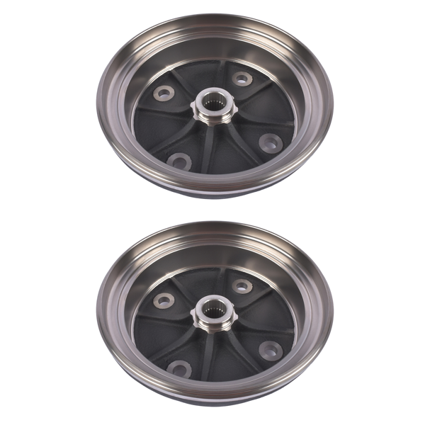 后制动鼓 2x Rear Brake Drum Fits For Kawasaki Mule 2510 3000 3010 3020 4000 4010 KAF620 Diesel 410380035 410391336-1