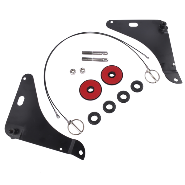 引擎盖销钉套件 Hood Pin Pins Kit Fits For 2008-2016 Dodge Challenger 3.6 5.7 6.4  82214260 82214260AB 82214260AC P5155755-3