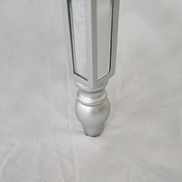 3抽屉镜面现代风梳妆桌 玄关桌 106*38*76.5cm 银色-15