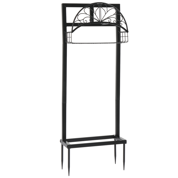 40*20*110CM 黑色 设计花纹款 花园水管支架-1