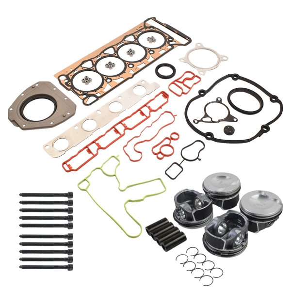 发动机大修包套装 Pistons Head Gaskets Kit Φ23mm Fits for Audi A4 Q5 VW EOS CC GTI Jetta GLI 2.0 TFSI 06H198401A 06J198401D-1