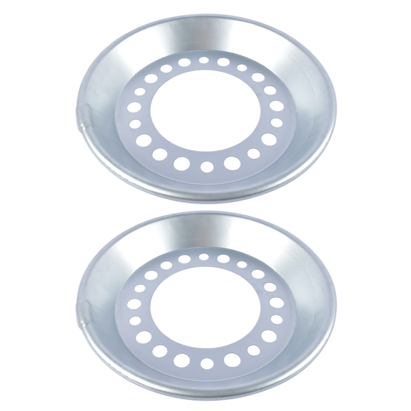 轮毂内罩 2PCS Auto Wheel Balancer Fit For 22.5-24.5" Wheel - Steer Silver 800-822 800822-5