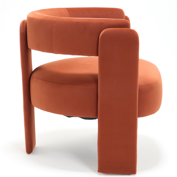Accent Chair for Living Room, Velvet Comfy Single Sofa Chair Mid-Century Modern Armchair Wooden Legs for Bedroom Office Reading-20