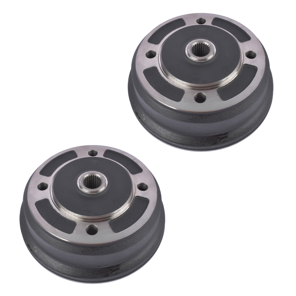 后制动鼓 2x Rear Brake Drum Fits For Kawasaki Mule 2510 3000 3010 3020 4000 4010 KAF620 Diesel 410380035 410391336-2