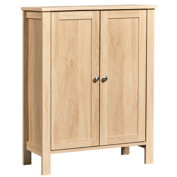 原木色  密度板三胺贴面 60*30*80cm 双门 浴室立柜-3