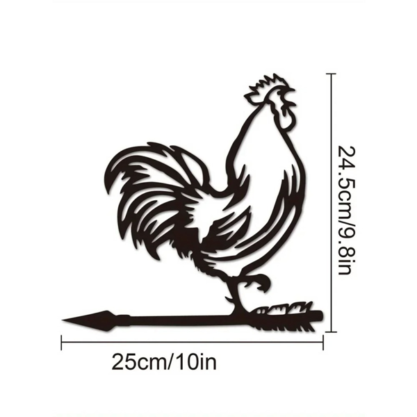 CIFbuy 黑色锻铁树桩壁饰 复古动物剪影金属墙饰 防锈农舍悬挂装饰 适用于花园露台客厅 独特乔迁礼物（TikTok, temu 自提物流）-8
