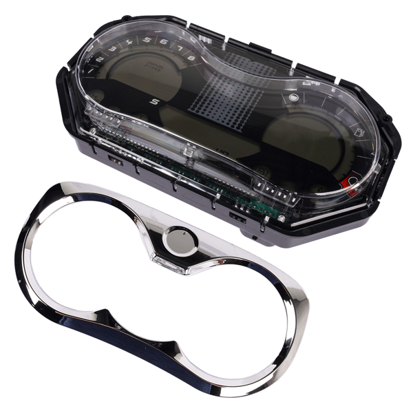 仪表总成 LCD Speedometer Gauge Cluster with Chrome Bezel Fits for Sea-Doo GTI Rental SE-7