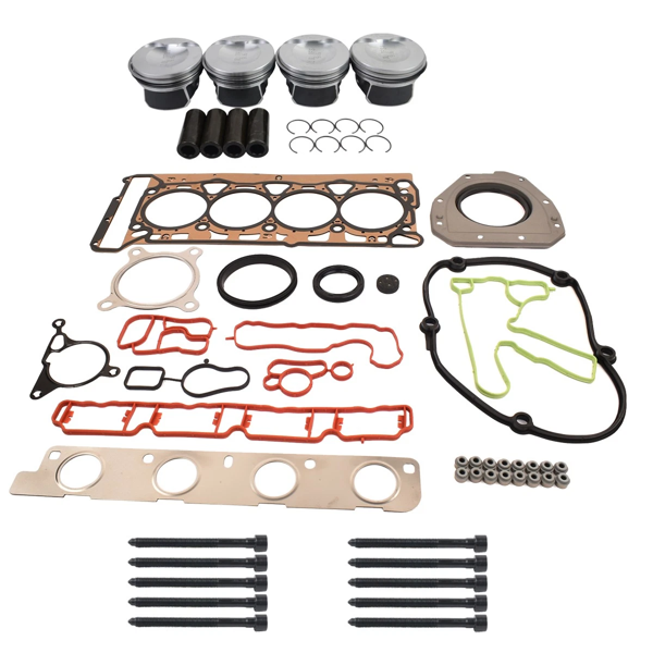 发动机大修包套装 Pistons Head Gaskets Kit Φ23mm Fits for Audi A4 Q5 VW EOS CC GTI Jetta GLI 2.0 TFSI 06H198401A 06J198401D-4