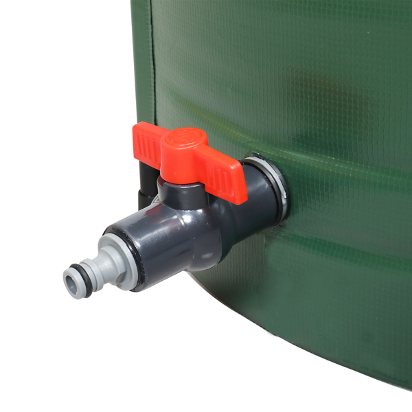 【替换71469282】50gal  绿色  带刻度  PVC  集雨桶-10