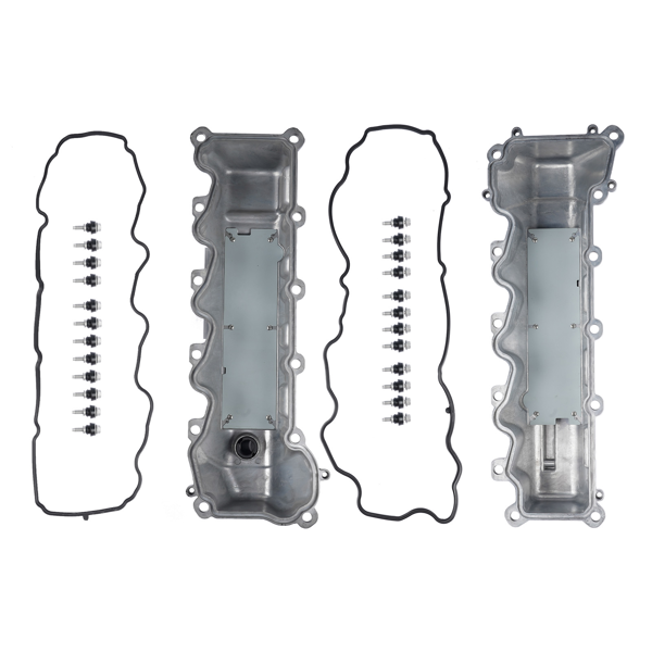 气门室盖 2X Aluminum Engine Valve Cover Fits For Jeep Commander Dodge Ram 1500 Durango 4.7L 53022139AB 53022138AB-2