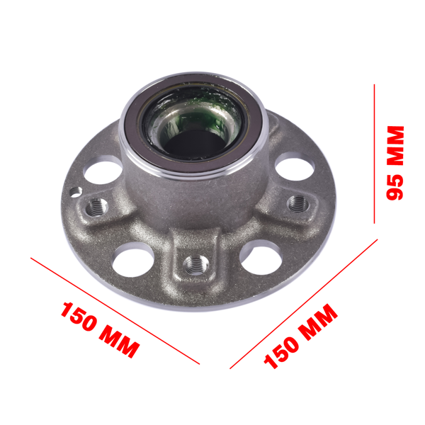 轮毂单元 2Pcs Front Wheel Hub and Bearing Assembly Fit for Mercedes-Benz C280 C320 C350 CLK320 CLK350 SLK350-6