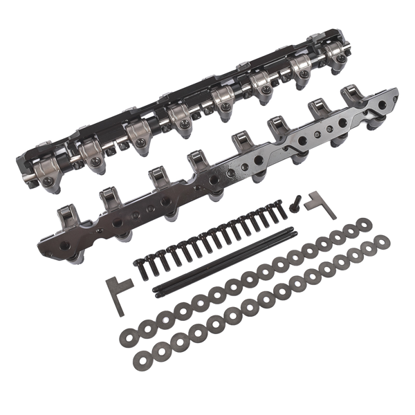 摇臂 1.7 Stainless Steel Shaft Mount Roller Rocker Arms Kit Fit for Chevy L92 LS3 6.2L V8-5