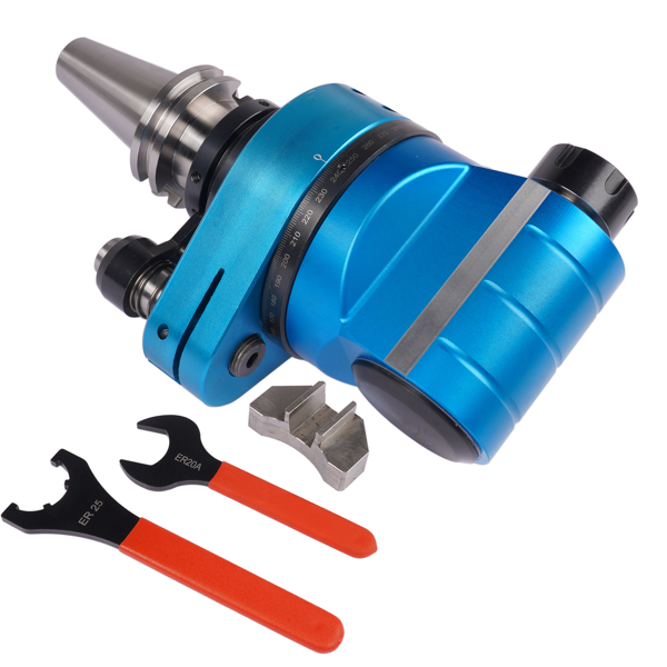 角度头 1:1 Gear Ratio CAT40 ER25 90°Fixed Angle Head Collet Chuck 3500RPM AH-CAT40–ER25-8