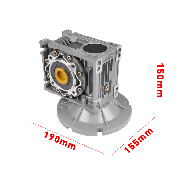 减速机 20:1 Ratio MRV050 Worm Gearbox Reducer 1750 RPM 56C Flange Mount-9