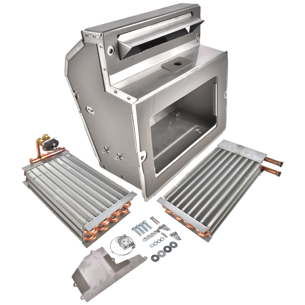 空调鼓风机及箱体套件 A/C Heater Box Assy Replacement for Kenworth W900 Air Conditioning Heater Stainless Steel-2
