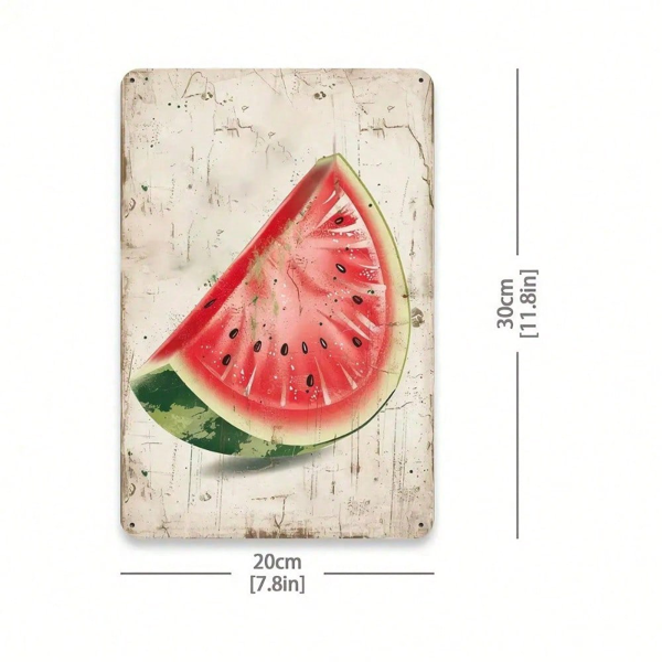 CIFbuy 复古水果金属铁皮招牌 8x12，复古铁艺墙饰，适用于家居、健身房、咖啡馆、酒吧（TikTok, temu 自提物流）-3