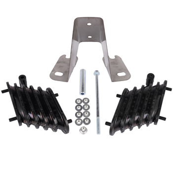 板簧减震支架 2x Bolster Springs & Wear Plate 64179-037/048 Replacement for Hendrickson Haulmaxx 460 46K