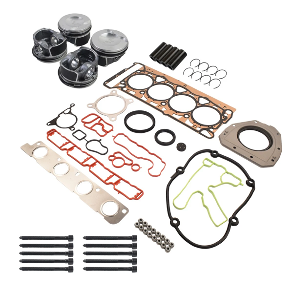 发动机大修包套装 Pistons Head Gaskets Kit Φ23mm Fits for Audi A4 Q5 VW EOS CC GTI Jetta GLI 2.0 TFSI 06H198401A 06J198401D-2