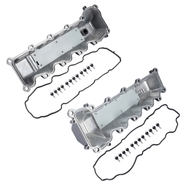 气门室盖 2X Aluminum Engine Valve Cover Fits For Jeep Commander Dodge Ram 1500 Durango 4.7L 53022139AB 53022138AB-5