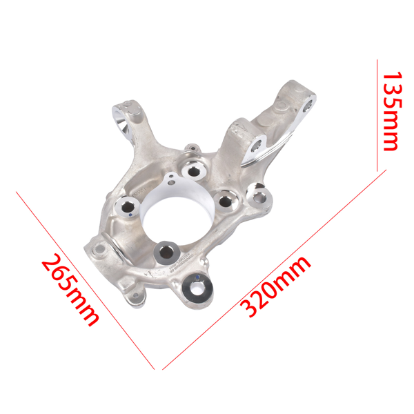 转向节 Front Driver Side Steering Knuckle MEF23 Compatible with Ford PIU 2013-2019-2
