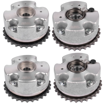 凸轮轴调节器 4Pcs Intake & Exhaust Camshaft Adjusters Fits For Audi A4 A5 A6 R8 A8 Q5 CALA CFSA 06E109083M 06E109083R 06E109083AA 06E109084M 06E109084P