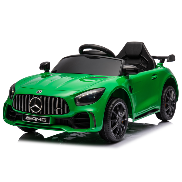 双驱 12.00V 4.5Ah 跑车 AMG GTR 带2.4G遥控 绿色-3