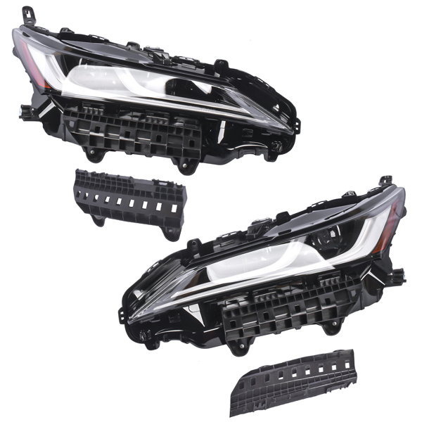 大灯总成 2pcs Left + Right LED Headlight Assembly Fits for Toyota Venza 2021 2022 2023 2024 81150-48J30 81110-48J30-1