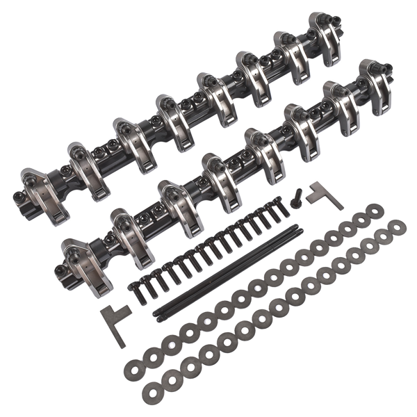 摇臂 1.7 Stainless Steel Shaft Mount Roller Rocker Arms Kit Fit for Chevy L92 LS3 6.2L V8-2
