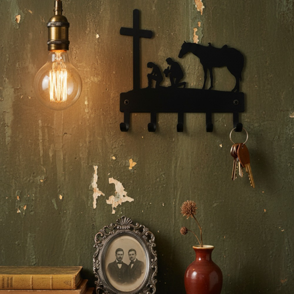 CIFbuy 工业哑光黑色墙钩套装 重型农舍式衣帽架 入口处整理架 适用于走廊 沾泥室 防锈安装式储物礼品（TikTok, temu 自提物流）-3