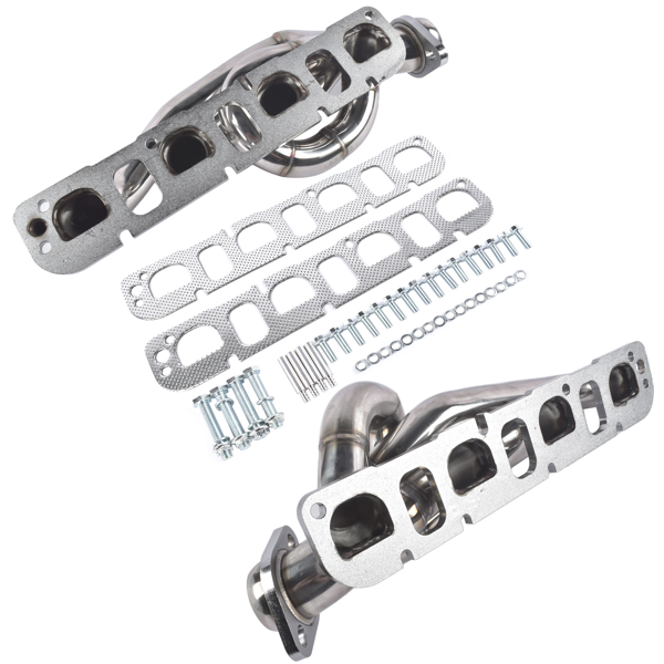 排气歧管 Pair Shorty Headers Fits for Dodge Ram 1500 2500 3500 Hemi V8 5.7L 345Cu 2003-2008-2