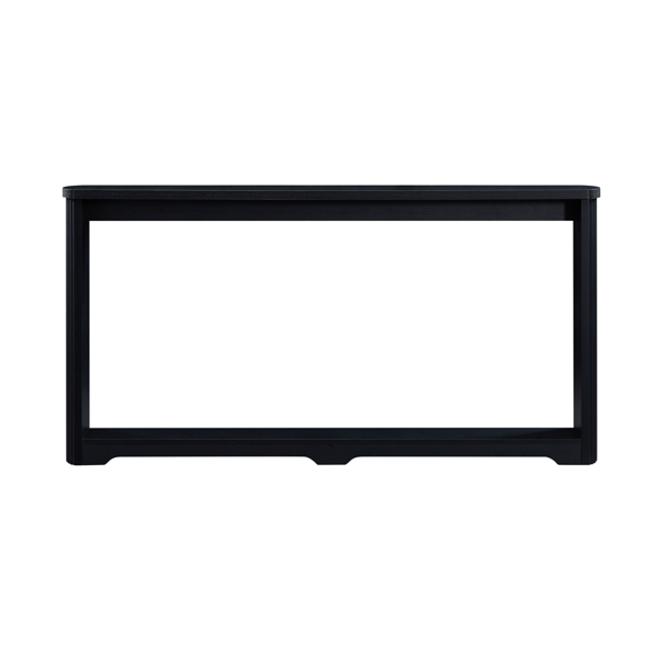 70.1"corrugated texture storage table for entranceways, narrow wooden console sofa table, can be placed behind the sofa, suitable for entranceways, corridors, and front door.Black.70.1"L*8.7"W*35.5"H-7