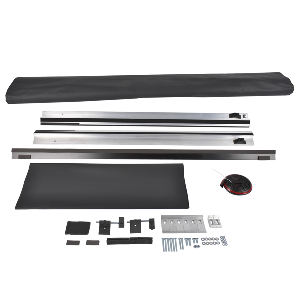 后斗卷帘 Rear Roll-Up Tonneau Cover Vinyl Fits for Hyundai Santa Cruz Pickup 2.5L 2022-2026 Black-1