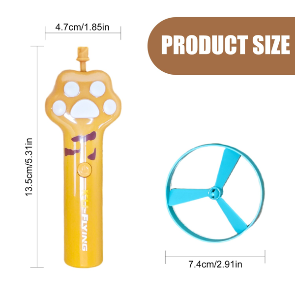 可充电猫咪飞盘发射器 互动式抓猫飞盘玩具，含10个飞盘，猫咪玩具宠物玩具 (美国站点包邮物流发USPS/DHL/Fedex/UPS，不接受指定物流，TK/TEMU仅自提)-2