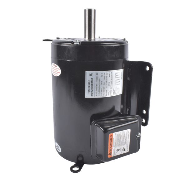 空气压缩机电机 Air Compressor Motor Reversible 1750 RPM 5 HP 184 T Frame 3 Phase Fits for Model EM3218T (Black)-3
