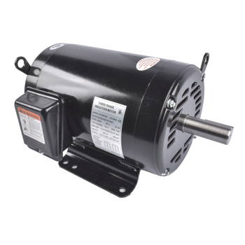 空气压缩机电机 Air Compressor Motor Reversible 1750 RPM 5 HP 184 T Frame 3 Phase Fits for Model EM3218T (Black)