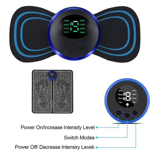 USB电动便携式肩颈按摩器+足部按摩垫 血液循环舒缓放松按摩套装  (美国站点包邮物流发USPS/DHL/Fedex/UPS，不接受指定物流，TK/TEMU仅自提)-4