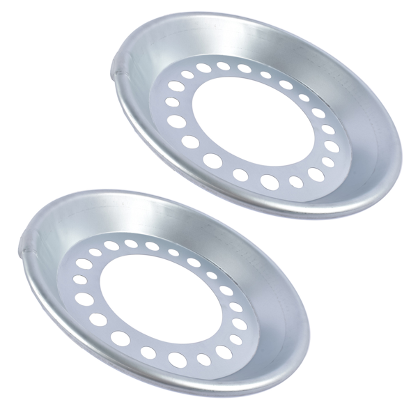 轮毂内罩 2PCS Auto Wheel Balancer Fit For 22.5-24.5" Wheel - Steer Silver 800-822 800822-3