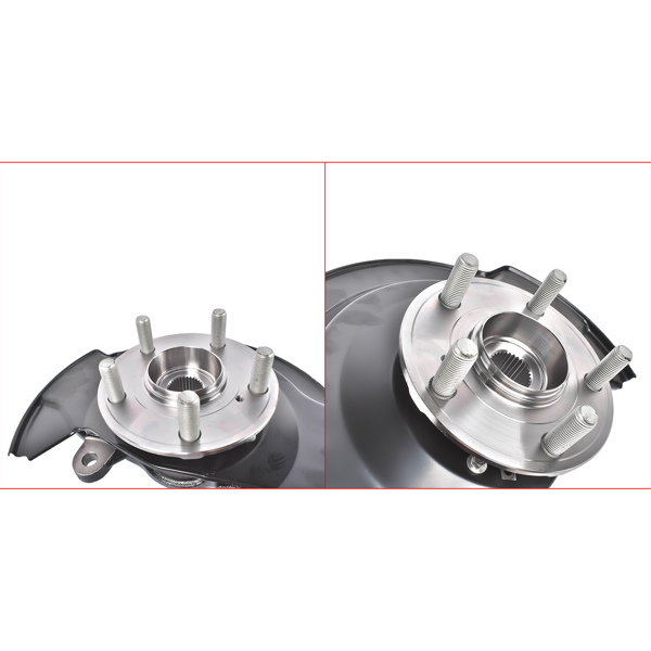 转向节总成 2pcs Front Steering Knuckles Wheel Bearing Hubs Set Fits for 2016-2022 Honda Pilot Left + Right-8