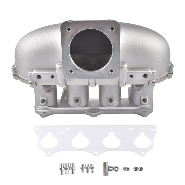 进气歧管 Silver Center Feed Racing Intake Manifold Fits for K Series K20 K24 Acura RSX Honda Civic Si-8
