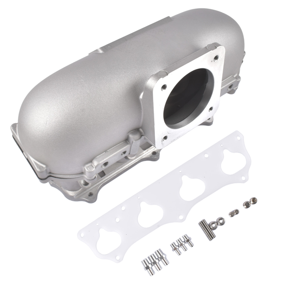 进气歧管 Silver Center Feed Racing Intake Manifold Fits for K Series K20 K24 Acura RSX Honda Civic Si-5