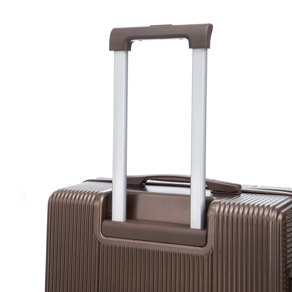 20"/24"/28" 3件套 ABS材质万向轮行李箱，登机箱，同色系，TSA密码锁（棕色）-6