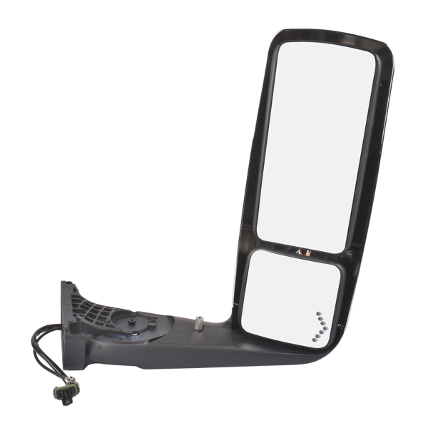 后视镜 2Pcs Front Left and Right Chrome Power View Door Mirror with Turn Signal Light Fits for International Harvester MV607 2018-2026-9