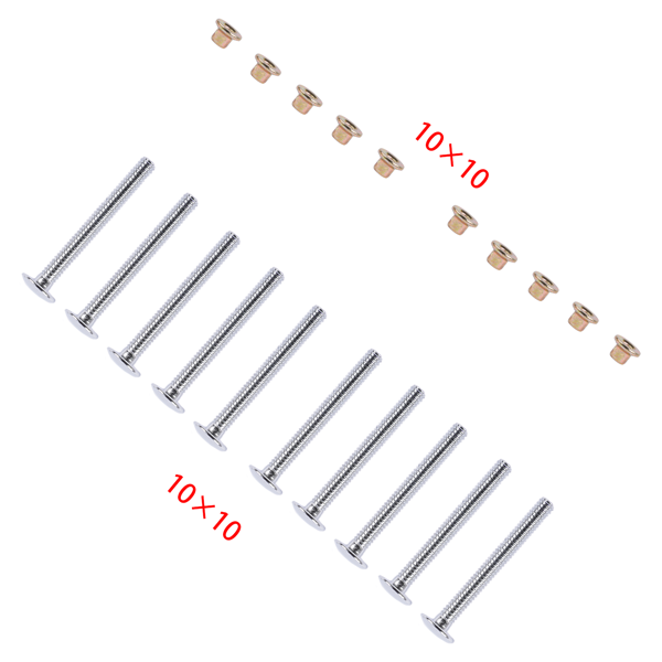 螺栓套装 100x 3/16" Medium Flange Collars Replacement for Peterbilt 379 Hucks & Collars MGP98T-R6-10G-2