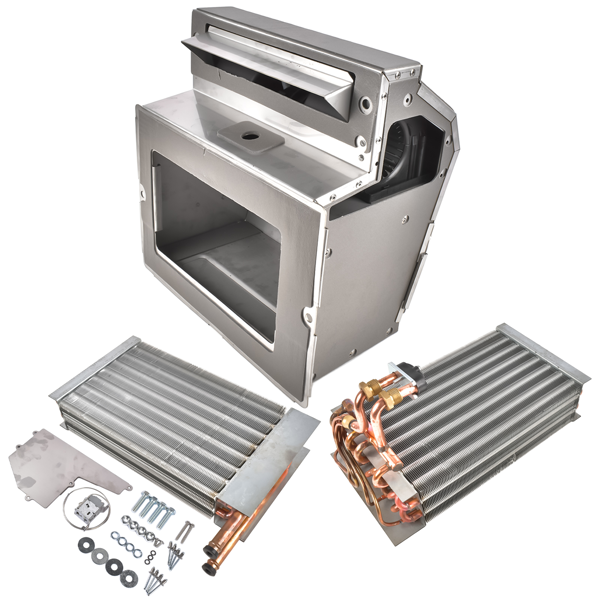 空调鼓风机及箱体套件 A/C Heater Box Assy Replacement for Kenworth W900 Air Conditioning Heater Stainless Steel-4