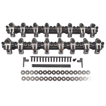 摇臂 1.7 Stainless Steel Shaft Mount Roller Rocker Arms Kit Fit for Chevy L92 LS3 6.2L V8
