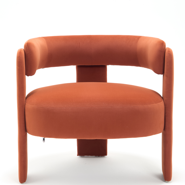 Accent Chair for Living Room, Velvet Comfy Single Sofa Chair Mid-Century Modern Armchair Wooden Legs for Bedroom Office Reading-18