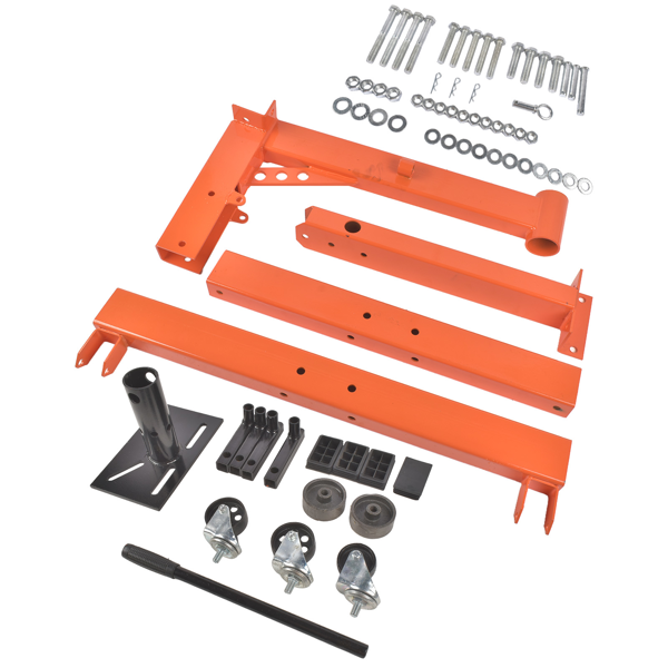 发动机维修架 1500LBS H-shaped Engine Stand Folding Motor Hoist Dolly 360° Mounting Head-8