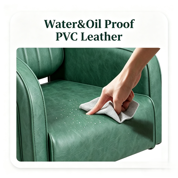 PVC铁架 手动后仰带小凳带盆 绿色 沐足椅 PCM-WB-G-CH-800-6